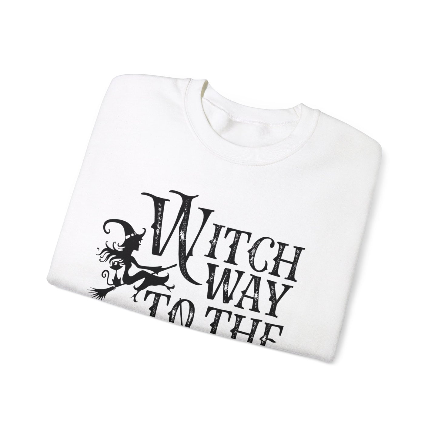 Witch Way to the Wine Halloween Sweatshirt