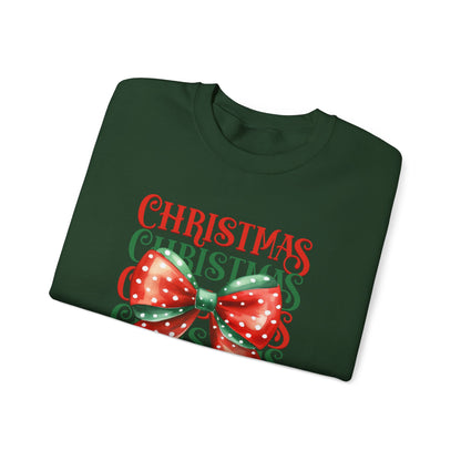 Christmas Coquette Bow Sweatshirt