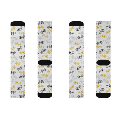 Trendy Bicycle Lover Pattern Socks