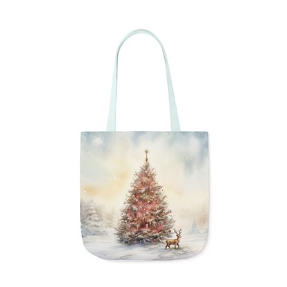 Christmas Tree Canvas Tote