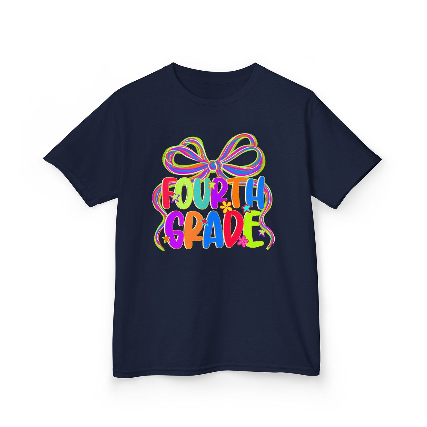 Neon Fourth Grade Back to School Kids Tee