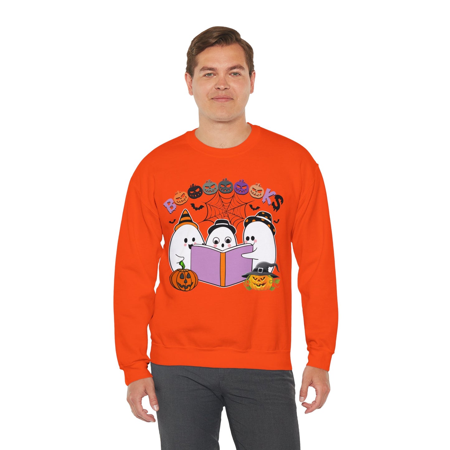 Cute Ghosts Reading Books Sweatshirt