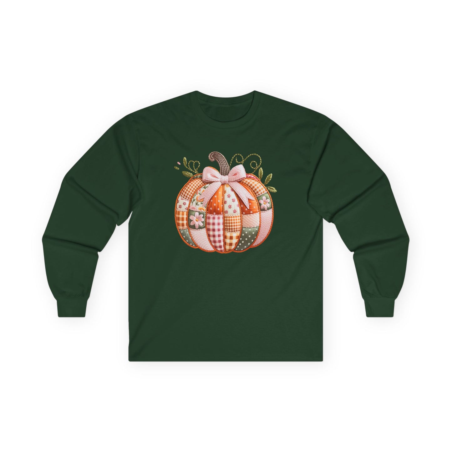 Fall Pumpkin Patch Adult Long Sleeve Tee