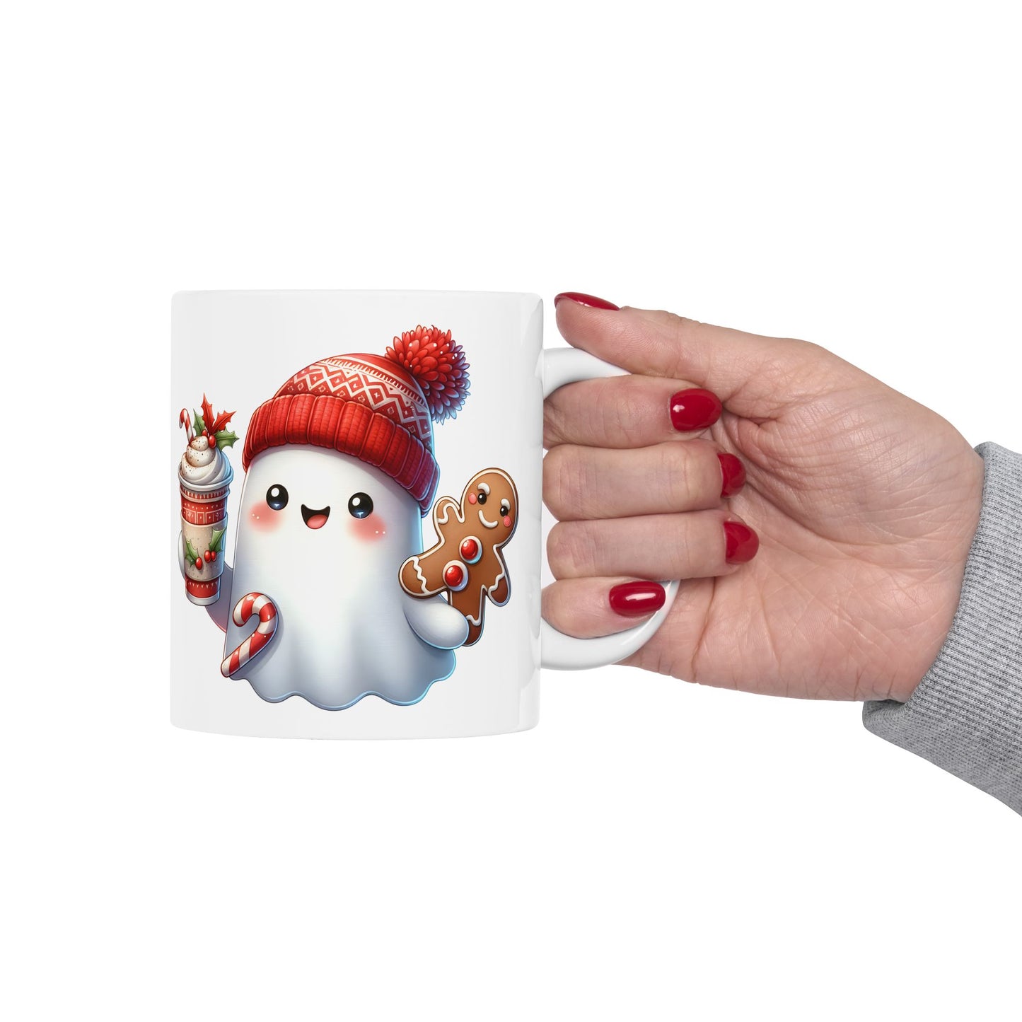 Christmas Ghost Ceramic Mug