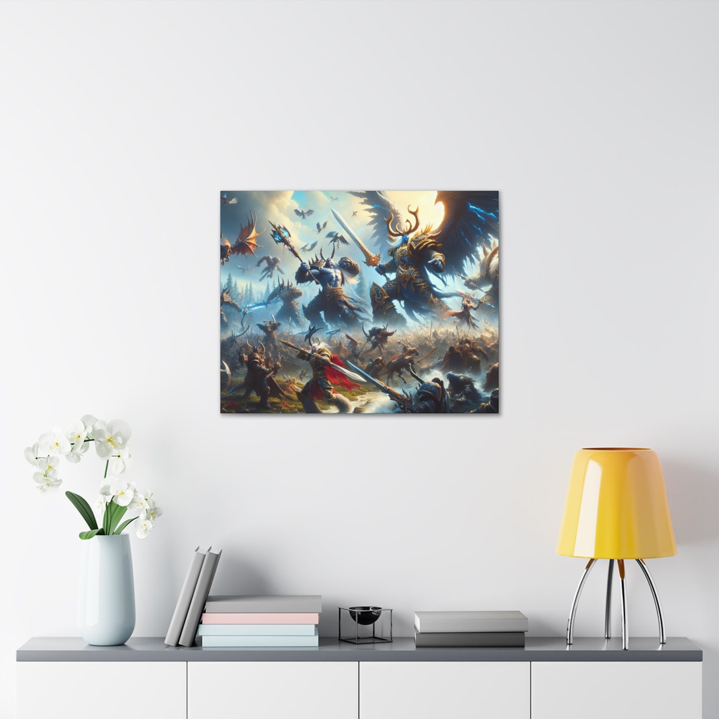 Epic DnD Battle Canvas Wall Art