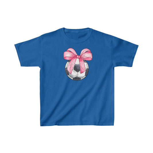 Girls Soccer Coquette Kids Heavy Cotton™ Tee