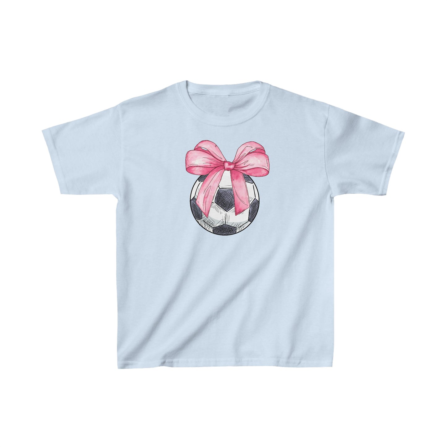 Girls Soccer Coquette Kids Heavy Cotton™ Tee