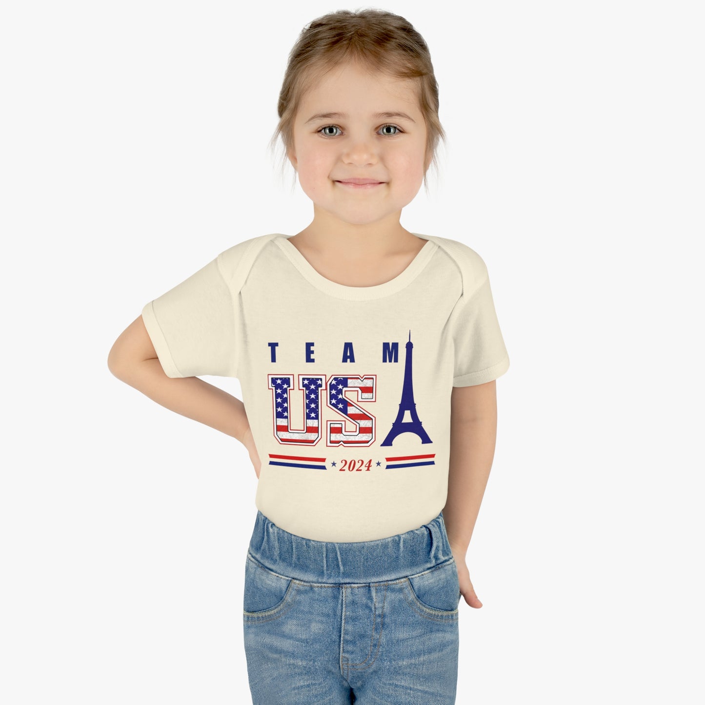 TEAM USA 2024 Paris Olympics Infant Baby Rib Bodysuit