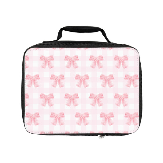 Coquette Pink Bows Girlie Lunch Bag