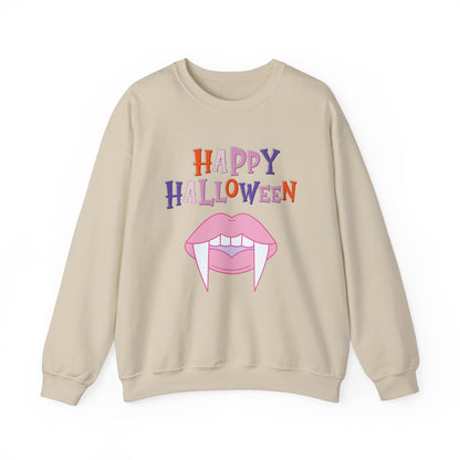 Happy Halloween Pink Fangs Sweatshirt