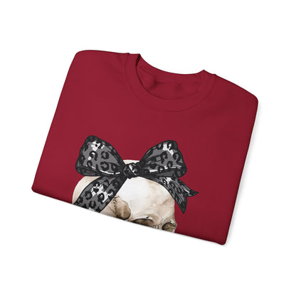 Halloween Skull with Bow Sweatshirt