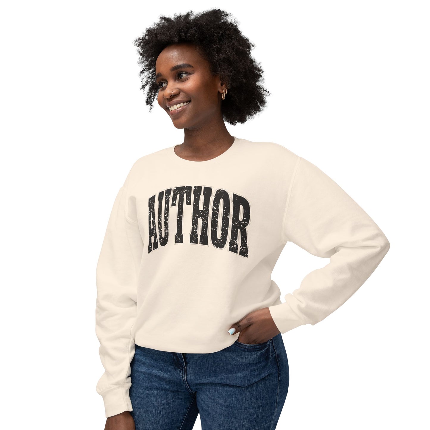 Author Unisex Lightweight Crewneck Sweatshirt