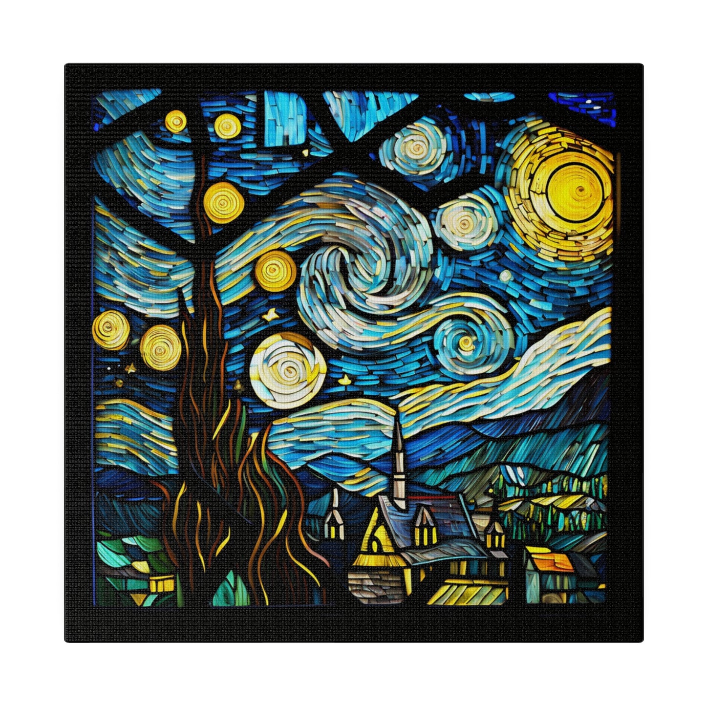 Van Gogh Starry Night Wall Art Matte Canvas