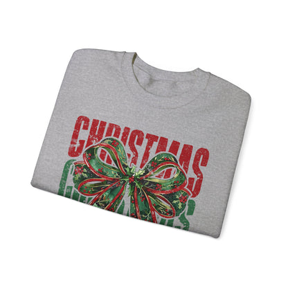 Christmas Coquette Bow Sweatshirt