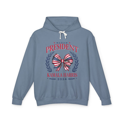 Coquette Kamala Harris for President Lightweight Hoodie