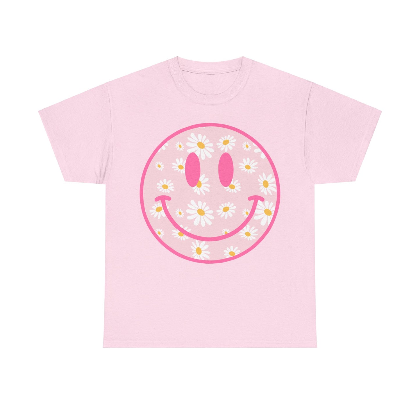 Groovy Retro Daisy Smiley Face T-Shirt