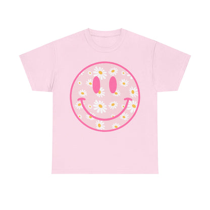 Groovy Retro Daisy Smiley Face T-Shirt