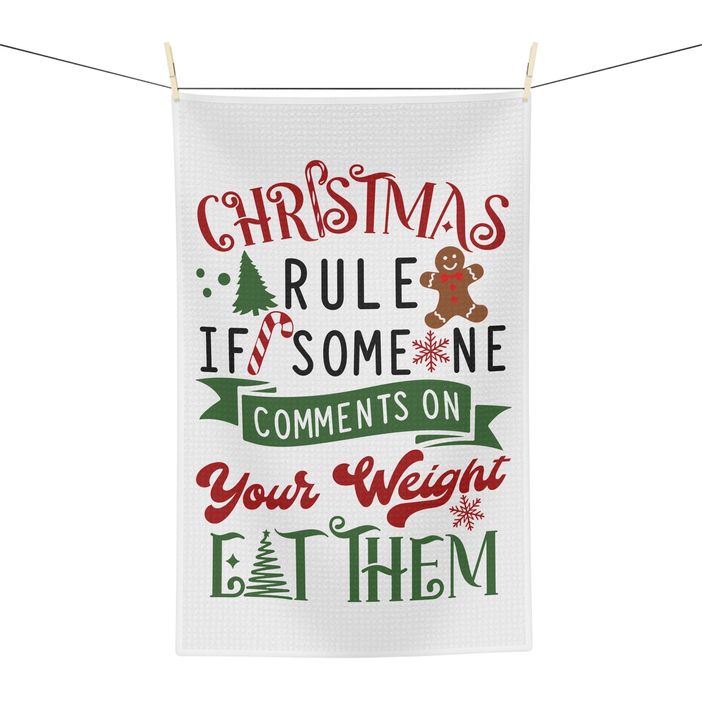 Funny Christmas Microfiber Tea Towel