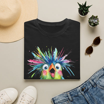 Colorful Quirky Bird Design with "Be you."