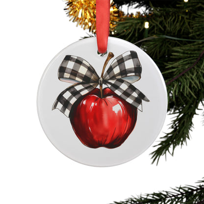 Coquette Teacher Acrylic Ornament