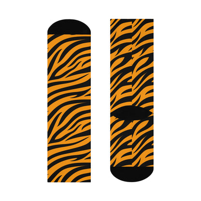 BengalTiger Striped Cushioned Crew Socks