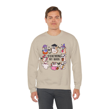 Teaching My Boos Halloween Unisex Heavy Blend™ Crewneck Sweatshirt