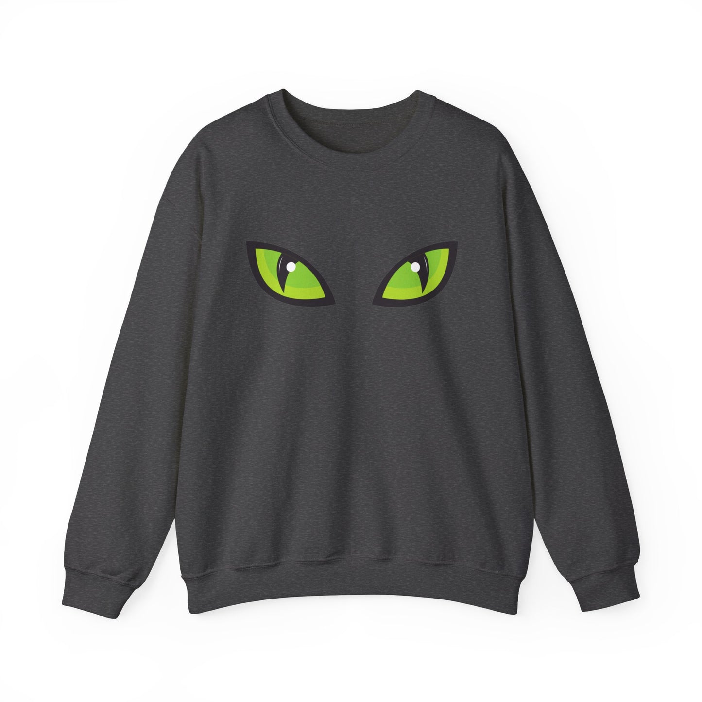 Spooky Cat Eyes Halloween Sweatshirt