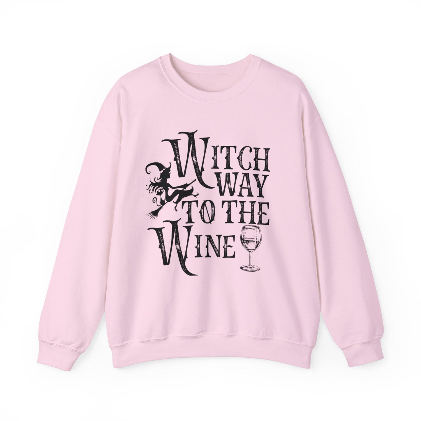 Witch Way to the Wine Halloween Sweatshirt