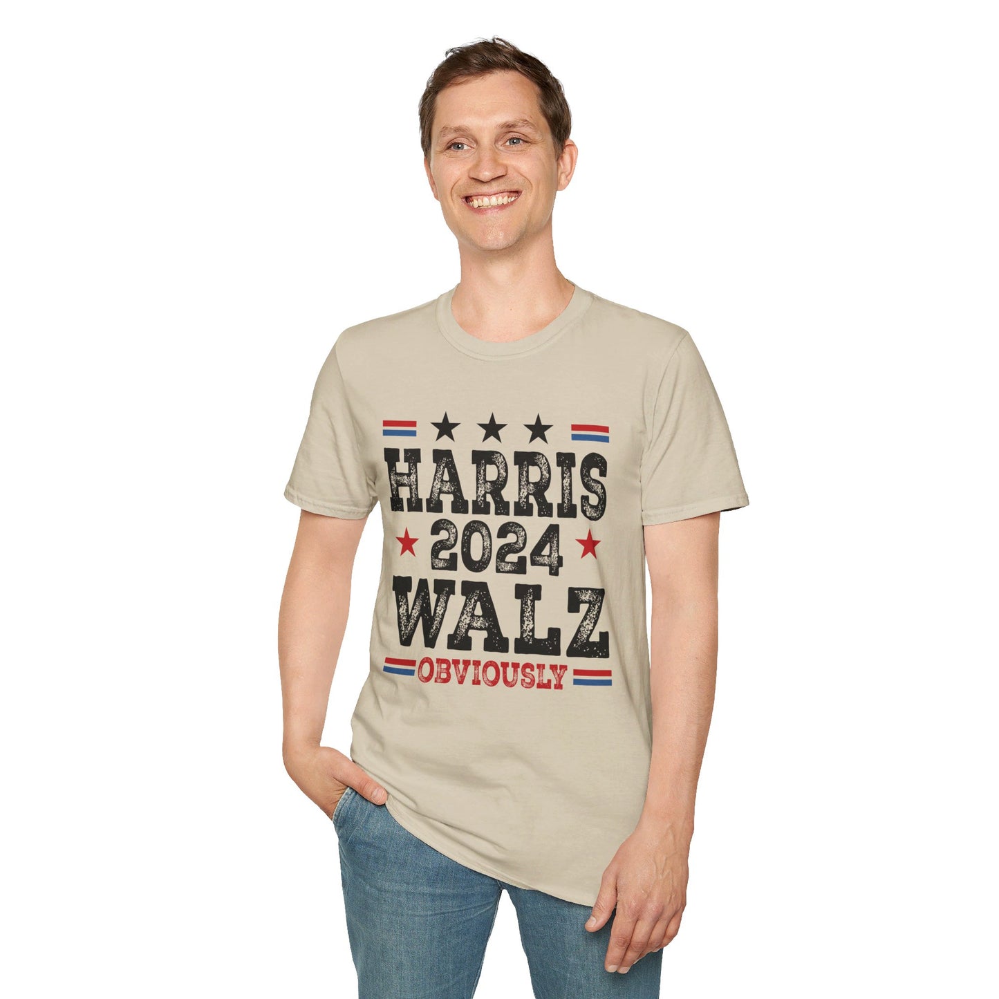 Harris Walz Obviously Unisex Softstyle T-Shirt