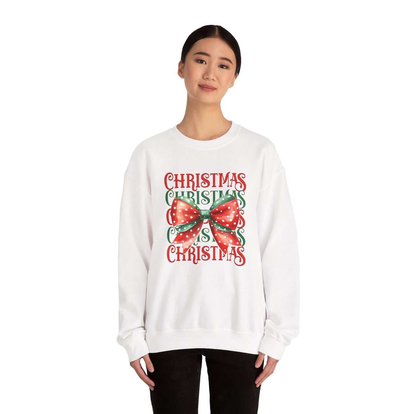 Christmas Coquette Bow Sweatshirt