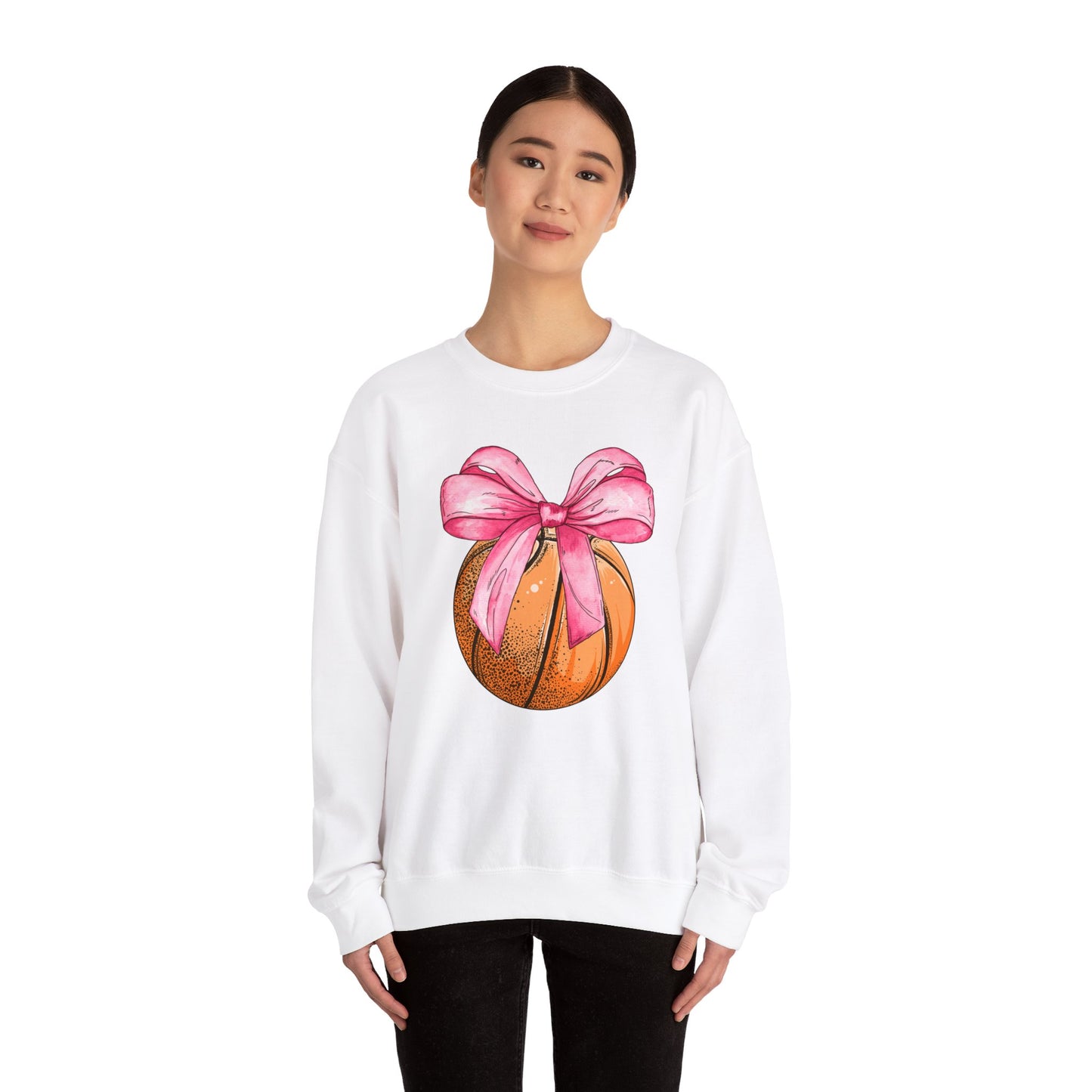 Basketball Coquette Crewneck Sweatshirt