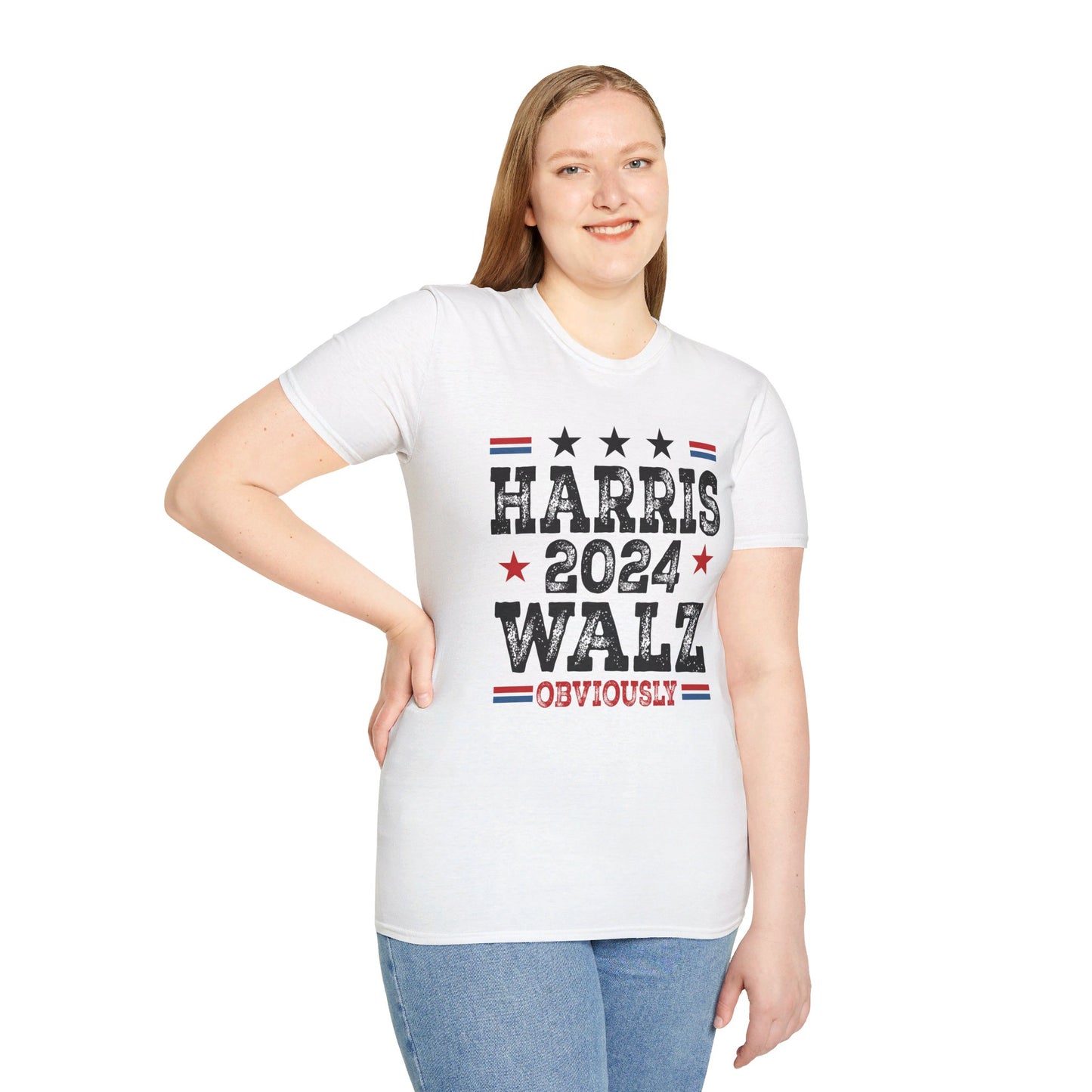 Harris Walz Obviously Unisex Softstyle T-Shirt