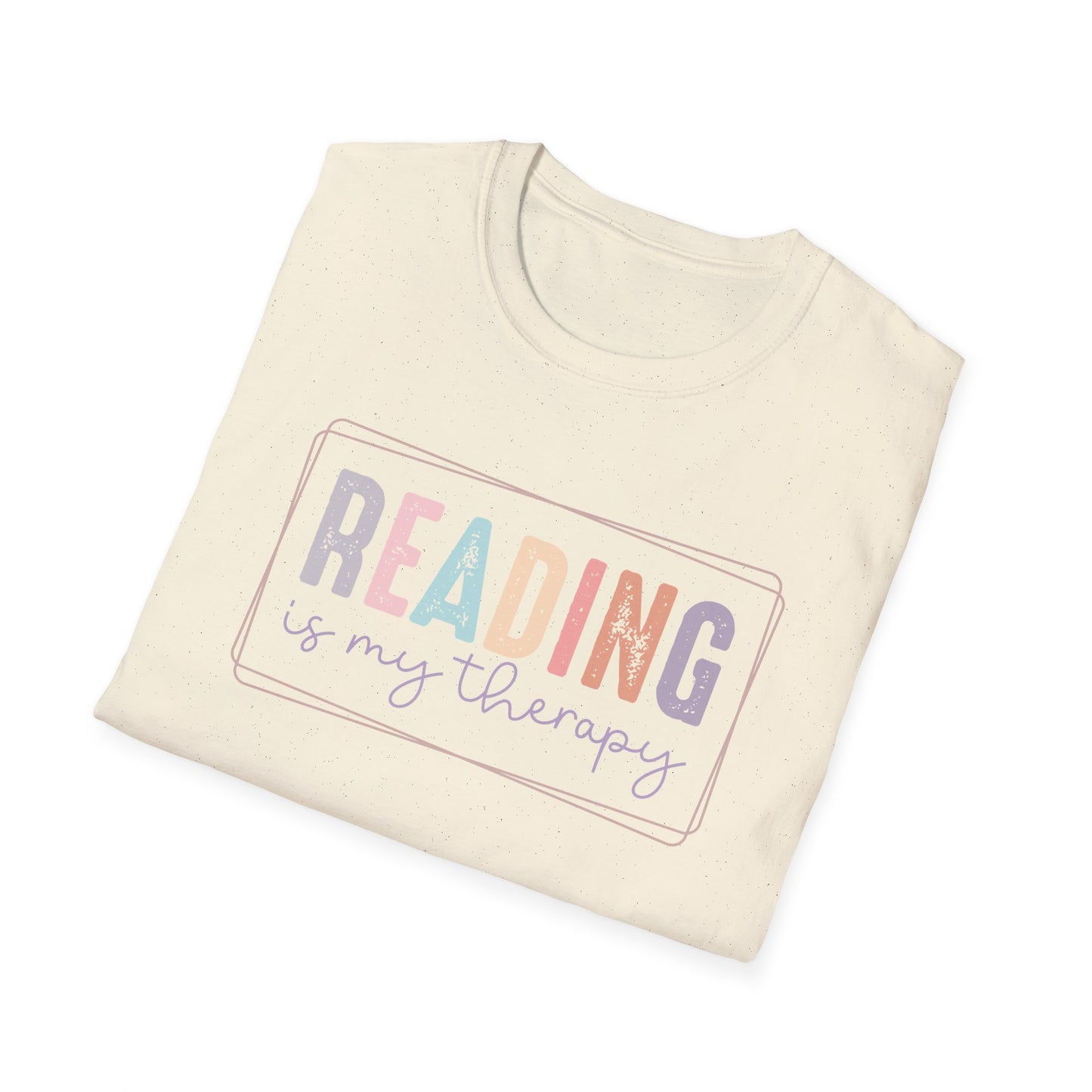 Reading is My Therapy Unisex Softstyle T-Shirt