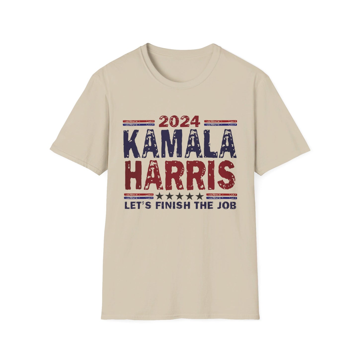 Kamala Harris Let's Finish the Job Softstyle T-Shirt