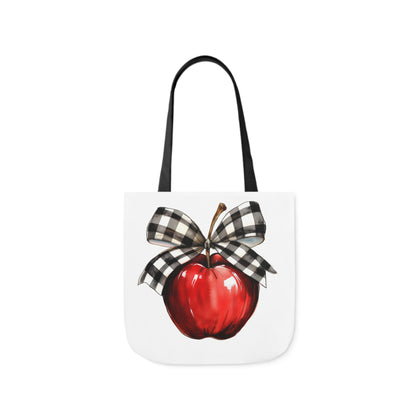 Teacher Apple Canvas Tote Bag