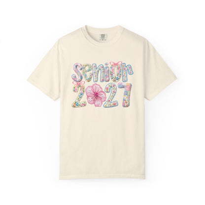 Senior 2027 Floral Graduation T-Shirt