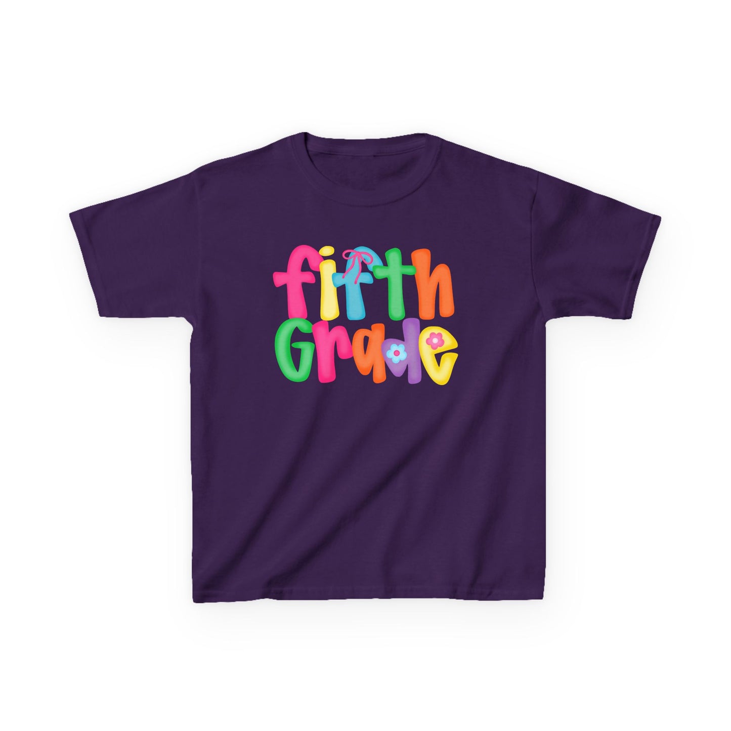 Back to School Fifth Grade Kids Tee