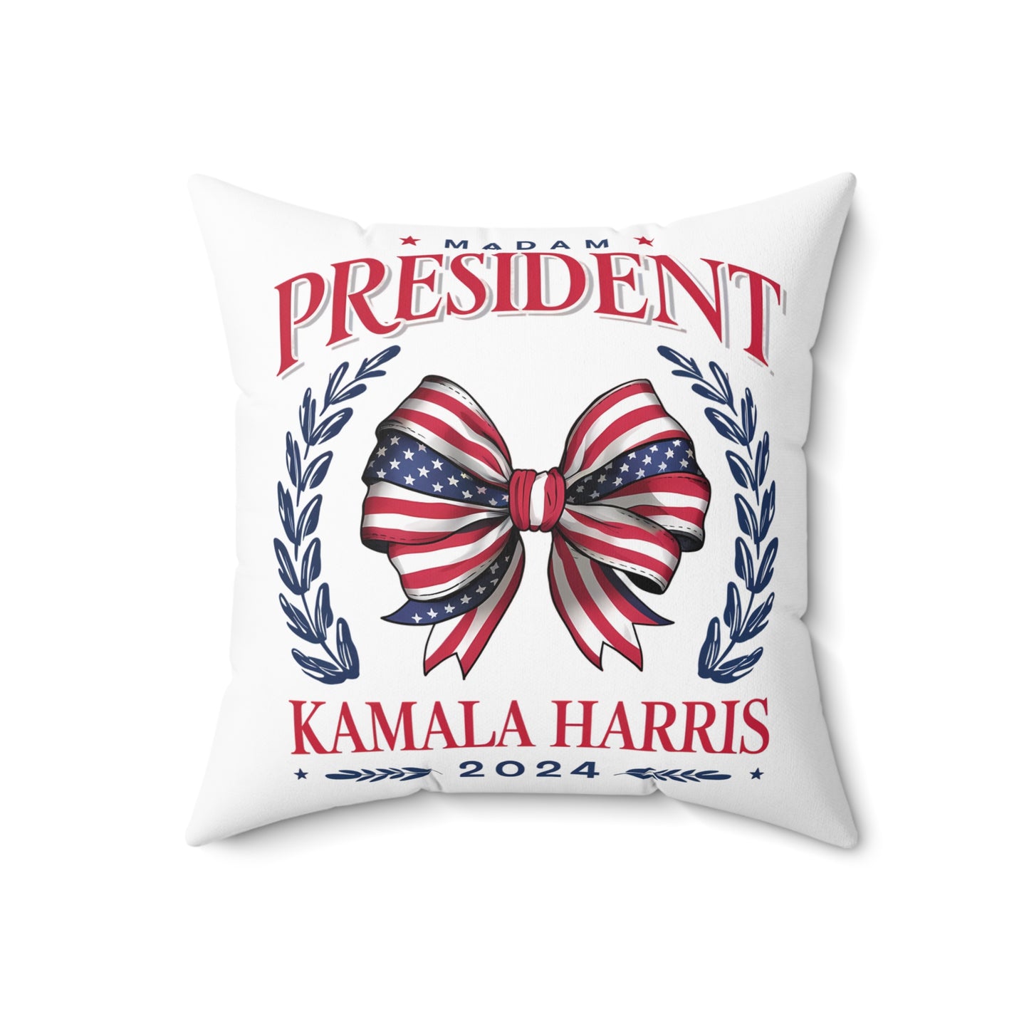 Coquette Kamala Harris Square Pillow