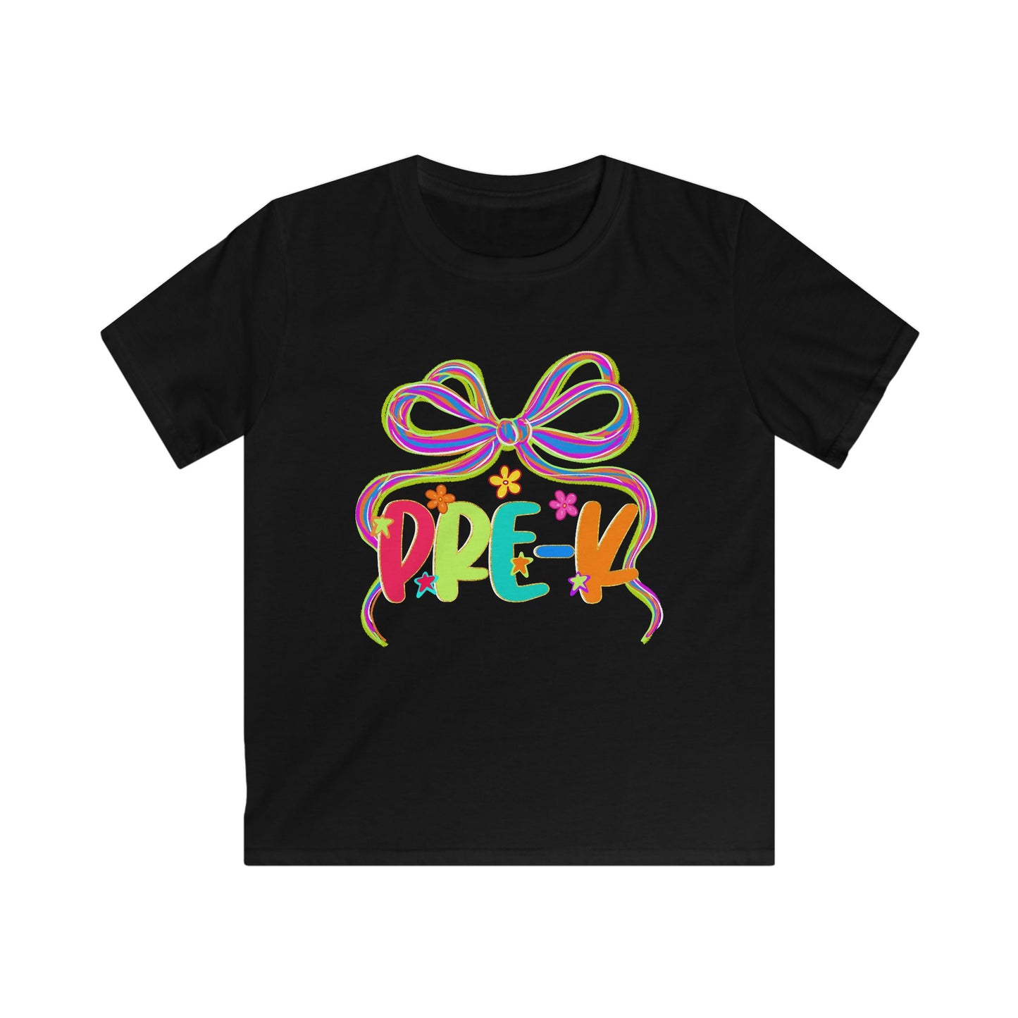 Neon Pre-K Kids Back to School Softstyle Tee