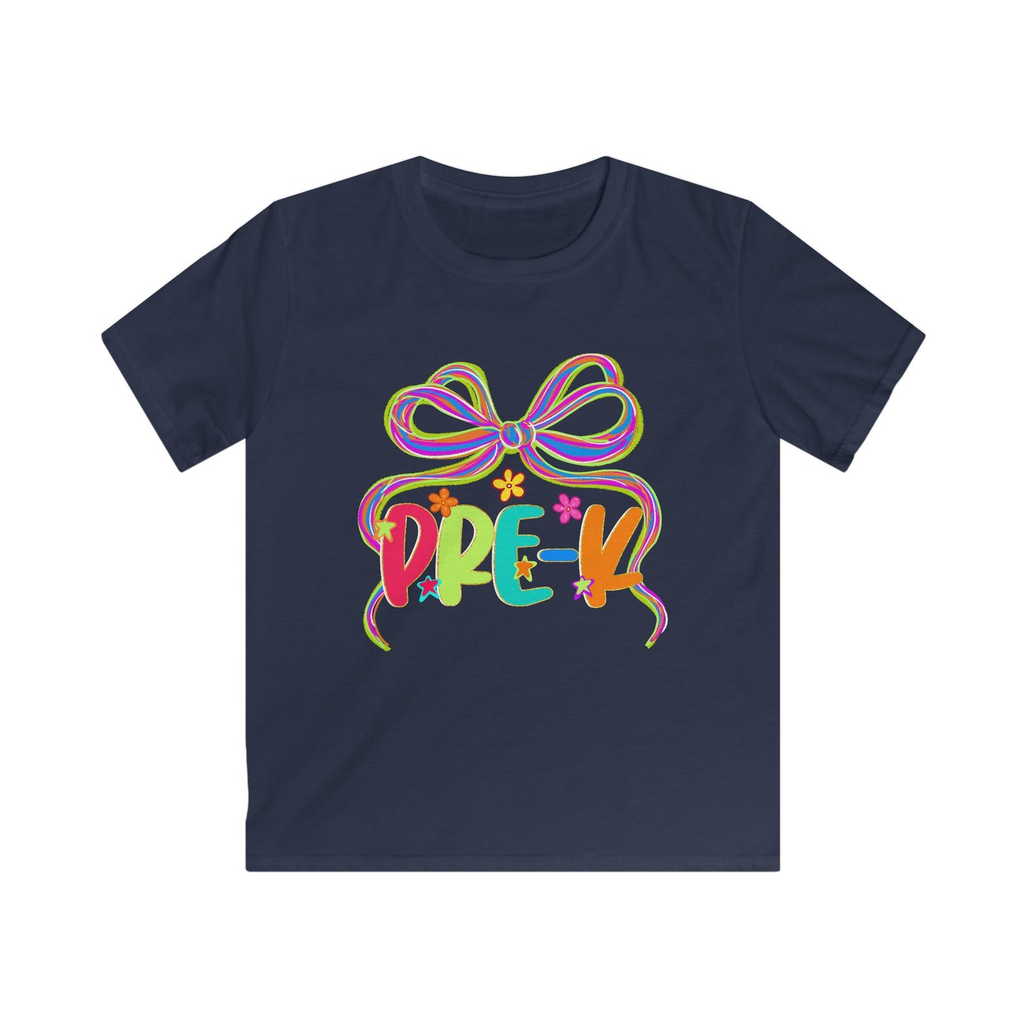 Neon Pre-K Kids Back to School Softstyle Tee