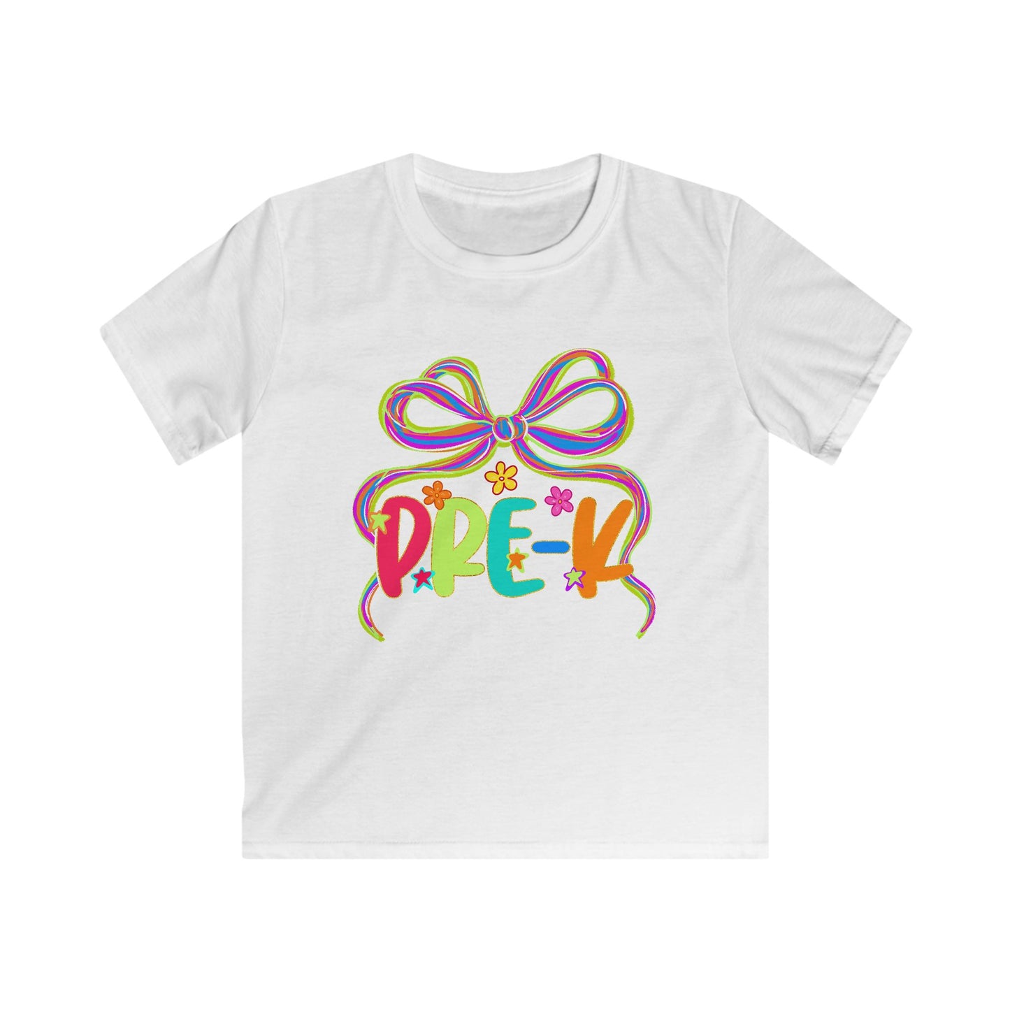 Neon Pre-K Kids Back to School Softstyle Tee
