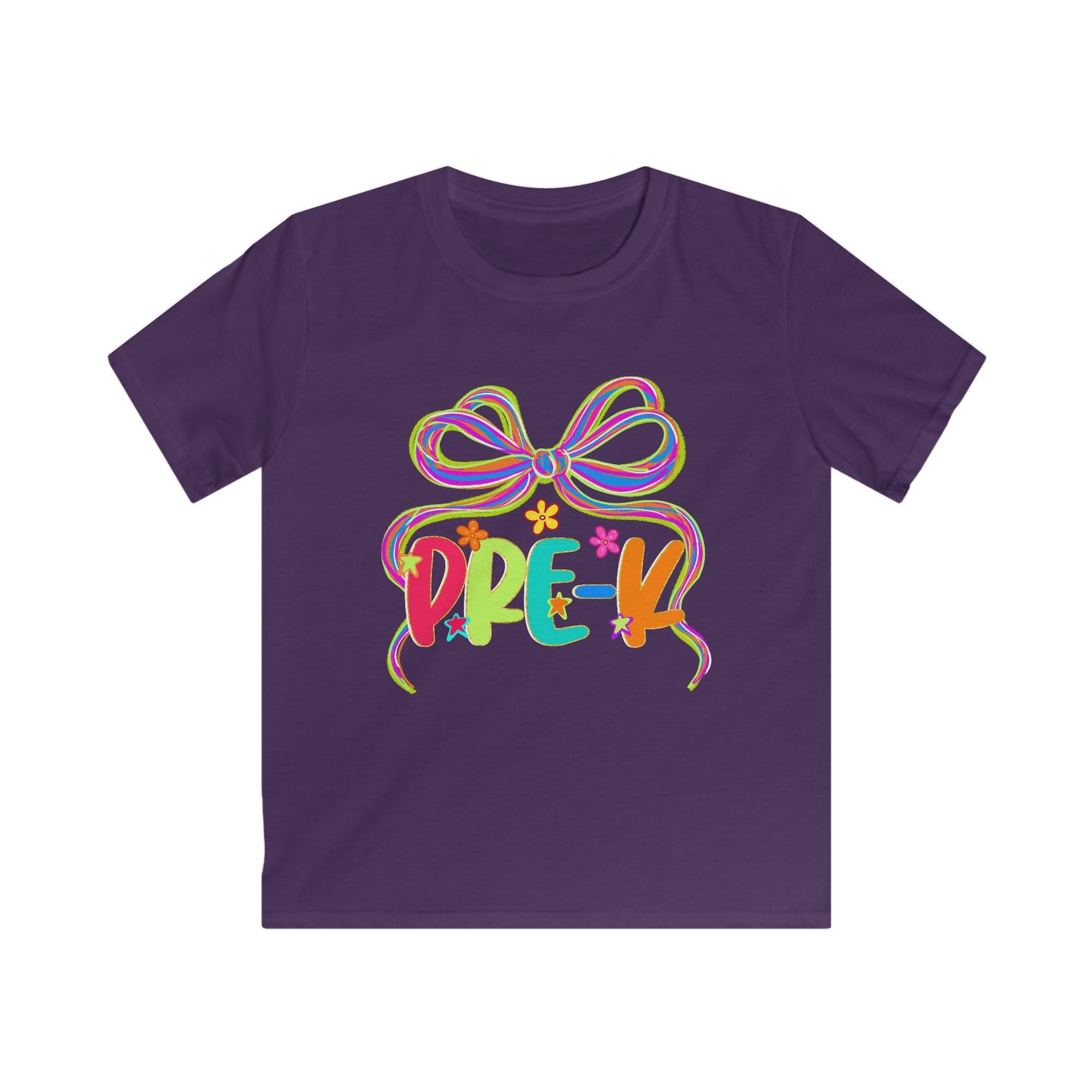 Neon Pre-K Kids Back to School Softstyle Tee