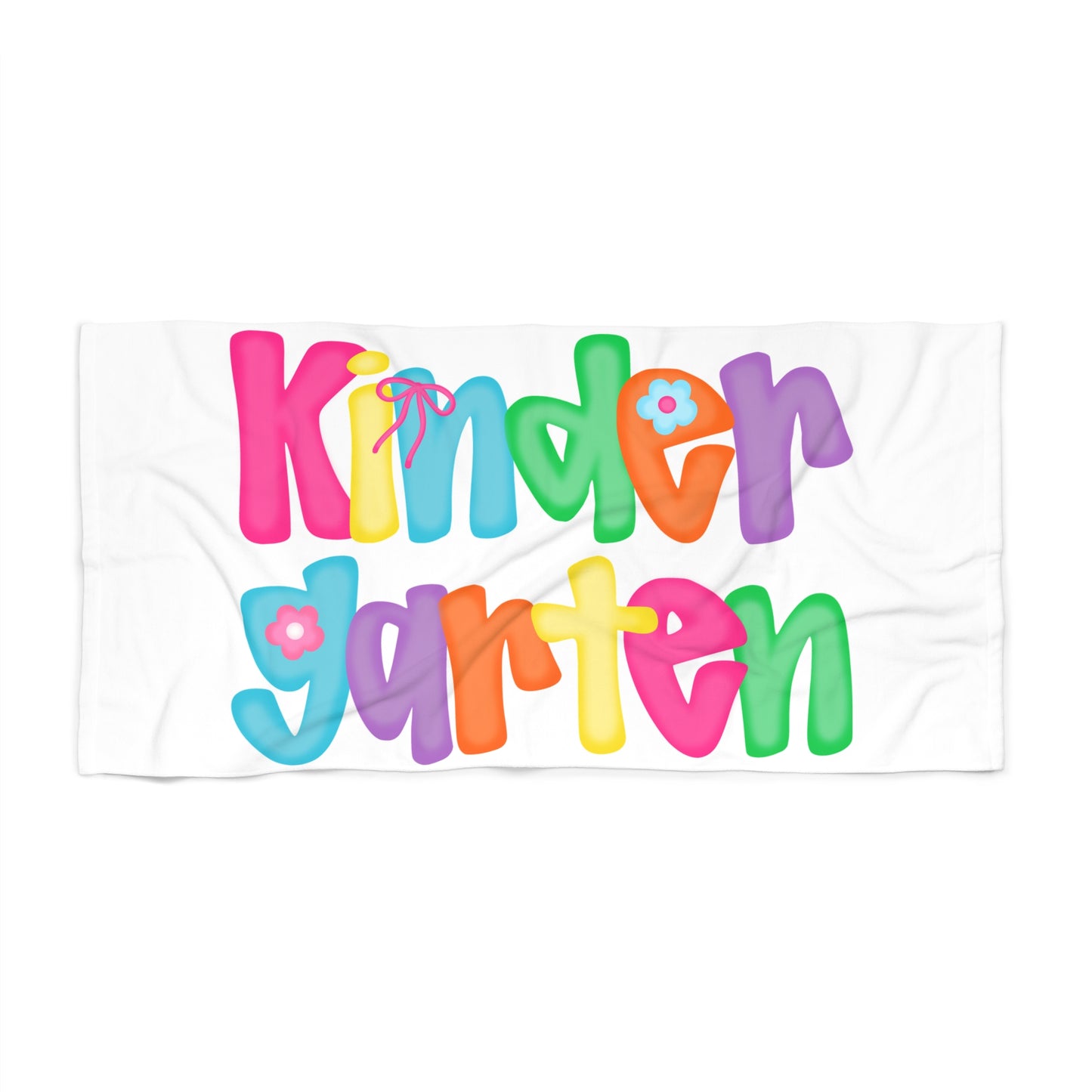 Colorful Kindergarten Beach Towel