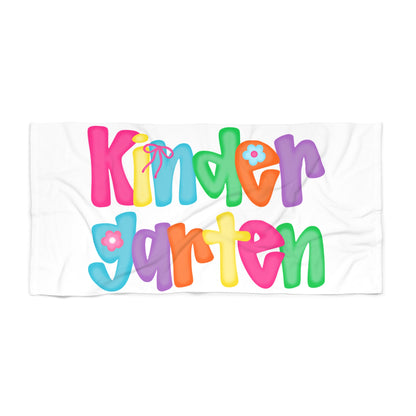Colorful Kindergarten Beach Towel