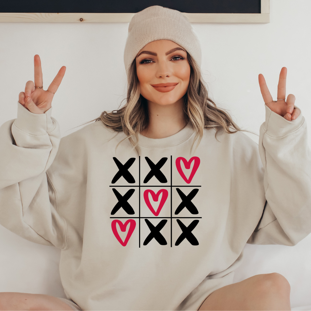 Tic Tac Love Valentine's Day Sweatshirt