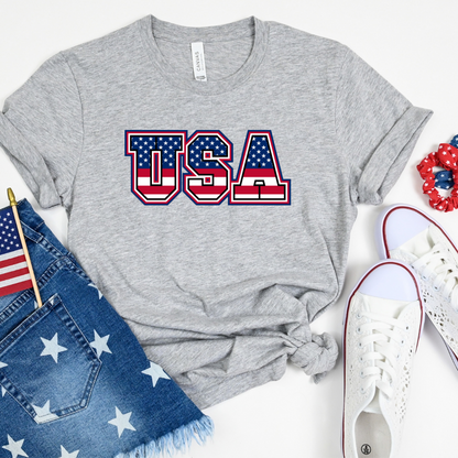 USA 4th of July Unisex Oversized Boxy Tee