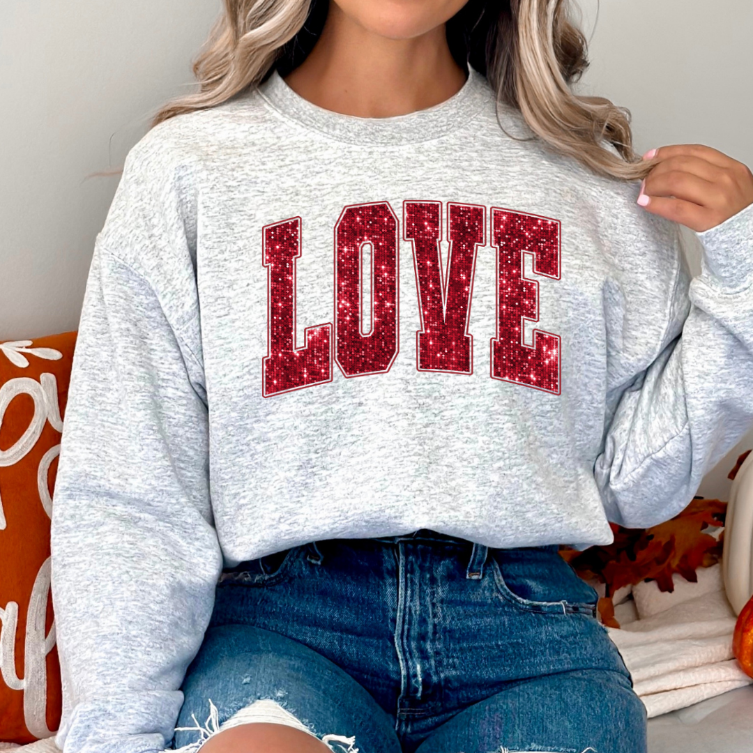 Varsity LOVE Valentine's Sweatshirt