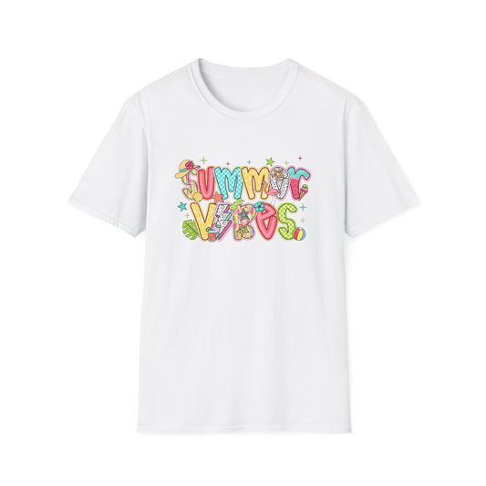 Colorful Summer Vibes Unisex Softstyle T-Shirt