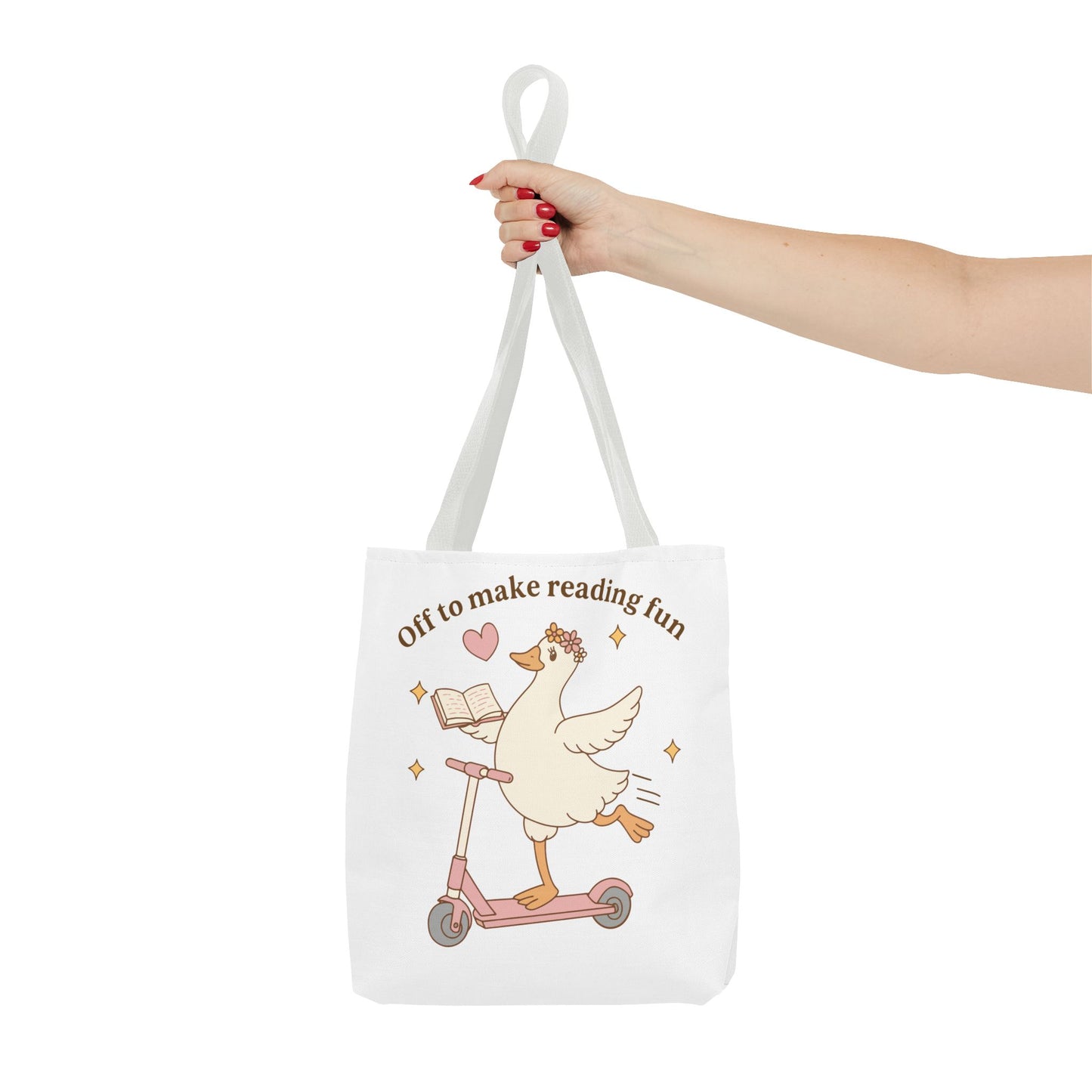 "Off to Make Reading Fun"Book Lover Tote