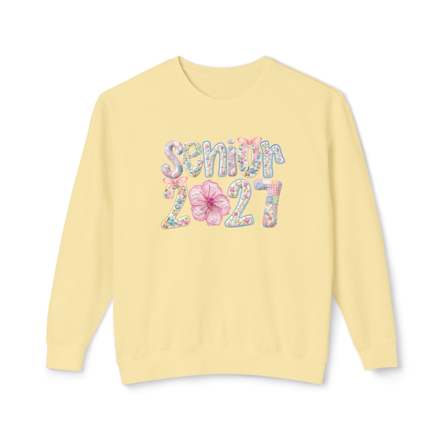 Senior 2027 Floral Crewneck Sweatshirt